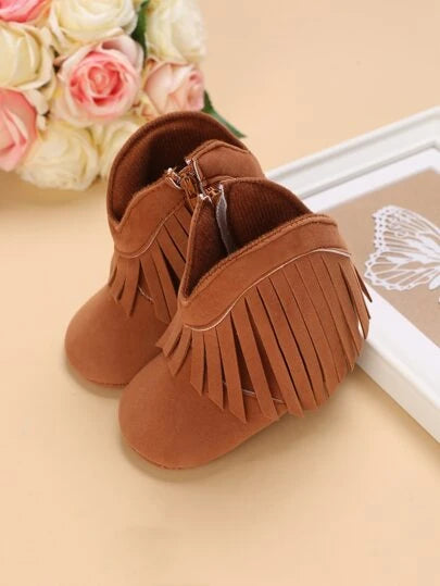 Little girl moccasin boots best sale