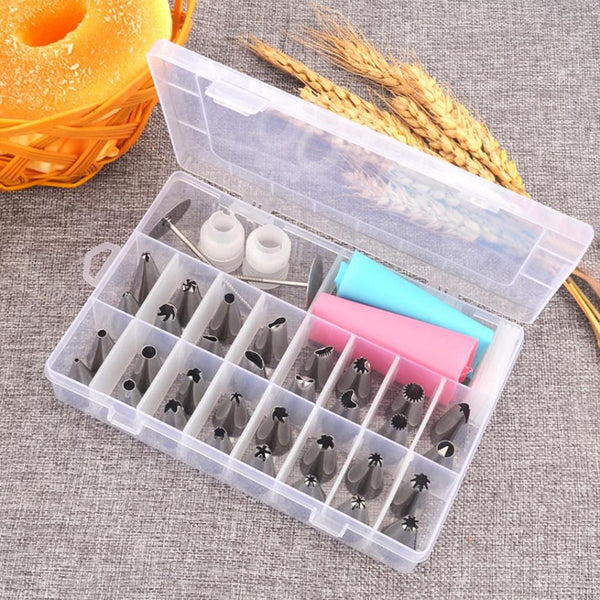 38pcs/set Stainless Steel Piping Nozzle Set - FDs